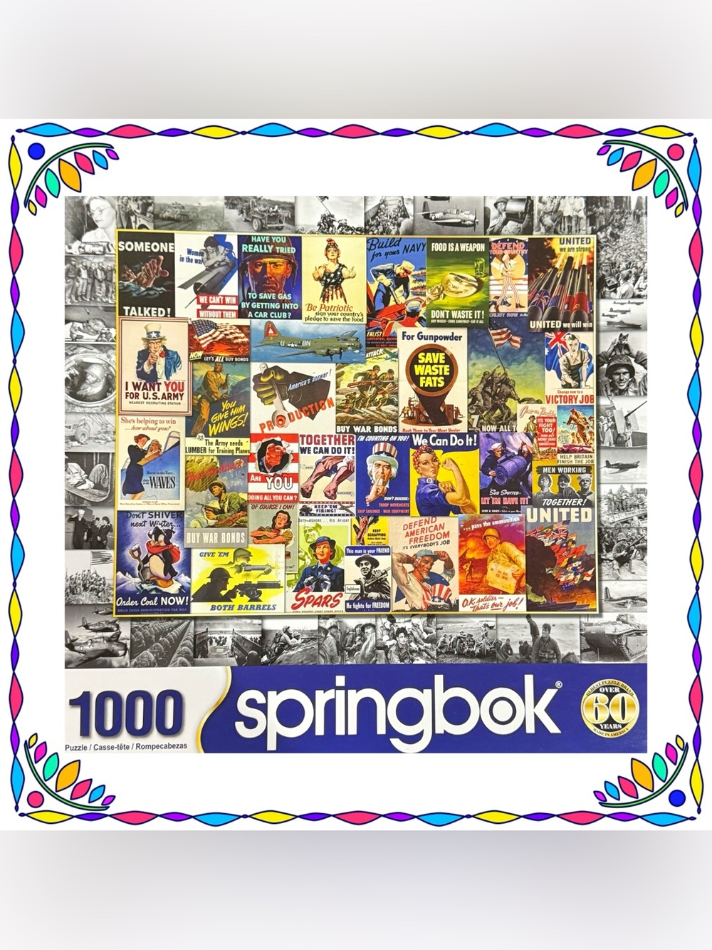 Jigsaw puzzle - Springbok - Making History - 1000 pieces - complete - 1 owner